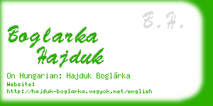 boglarka hajduk business card